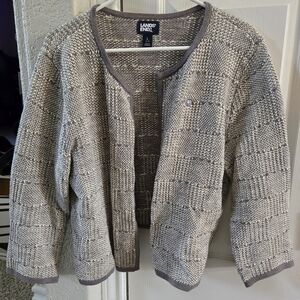 Lands' End Gray Blazer Classic Chase Suit Jacket